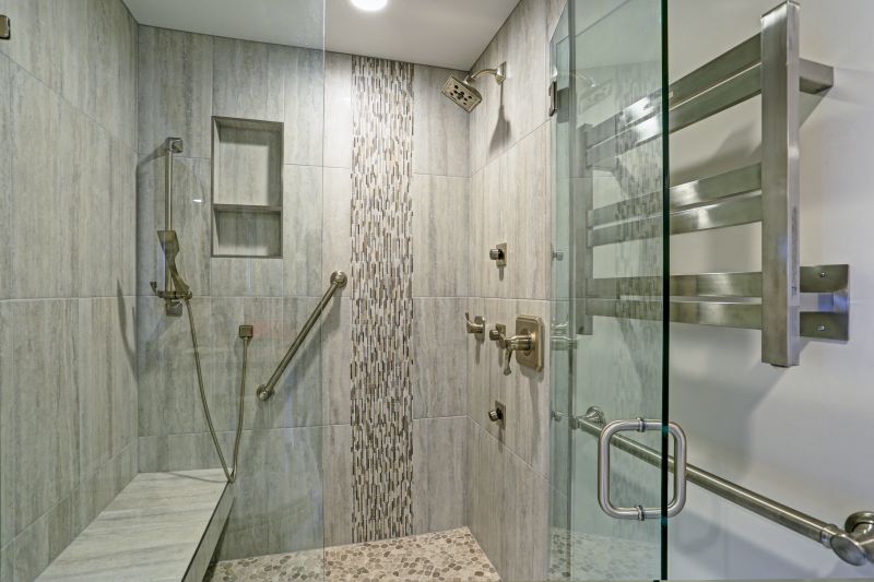 Natural Stone Tile Shower Interior
