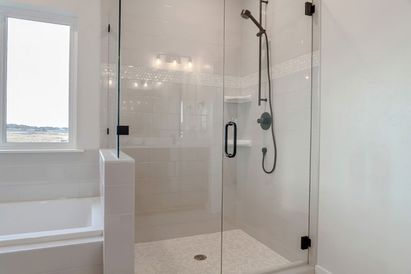 Compact Shower with Glass Doors